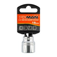 Fixman 3/8' Drive Hex Socket 18mm (image for) Fixman 3/8' Drive Hex Socket 18mm