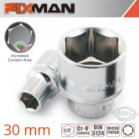 (image for) Fixman 1/2' Drive Hex Socket 30mm X 39.8mm