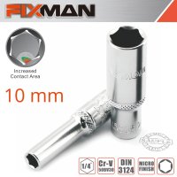 (image for) Fixman 10mm 1/4 Inch Drive Metric Deep Socket