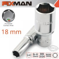 (image for) Fixman 3/8' Dr Deep Socket 18mm