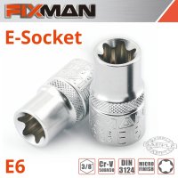 (image for) Fixman 3/8' Drive E-socket 6 Point E6