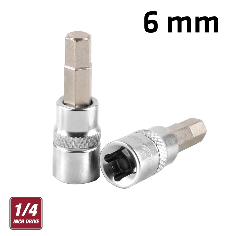 (image for) Fixman 1/4' Dr.bit Socket 6mm Hex Allen H6