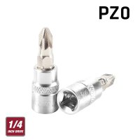 (image for) Fixman 1/4' Dr.bit Socket Pz0 Pozi Screwdriver Bit