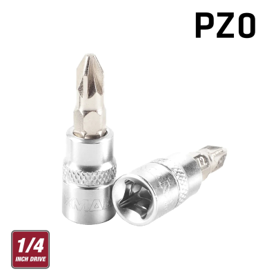 (image for) Fixman 1/4' Dr.bit Socket Pz0 Pozi Screwdriver Bit
