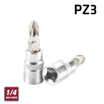 (image for) Fixman 1/4' Dr.bit Socket Pz3 Pozi Screwdriver Bit