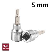 (image for) Fixman 3/8' Dr.bit Socket 5mm Hex Allen H5
