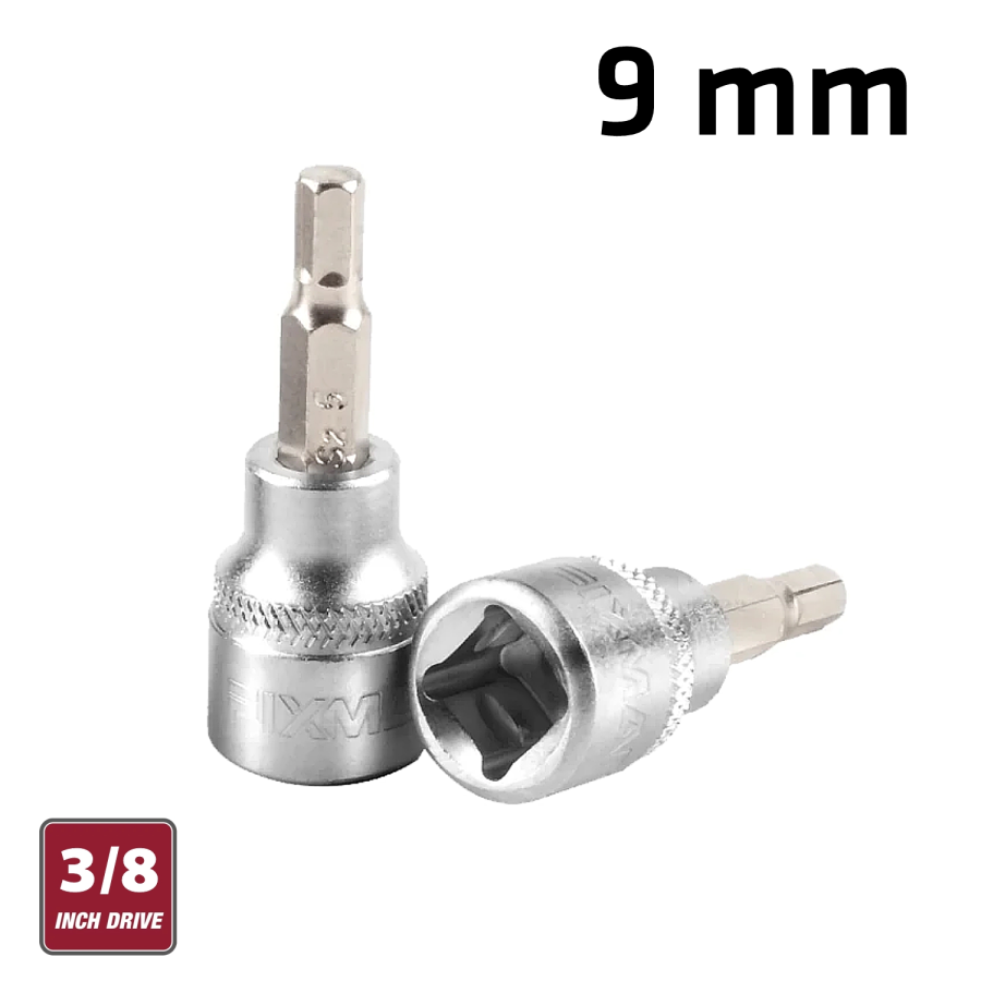(image for) Fixman 3/8' Dr.bit Socket 9mm Hex Allen H9