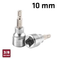 (image for) Fixman 3/8' Dr.bit Socket 10mm Hex Allen H10