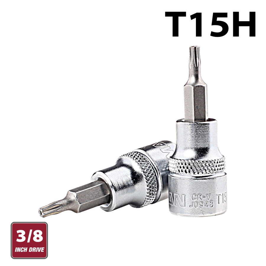 (image for) Fixman 3/8' Dr.bit Socket T15h Torx Security