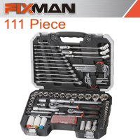Fixman Socket Tool Set 111pc 1/4'&1/2' Drive (image for) Fixman Socket Tool Set 111pc 1/4'&1/2' Drive