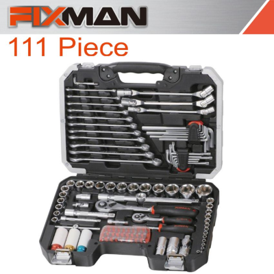 (image for) Fixman Socket Tool Set 111pc 1/4'&1/2' Drive