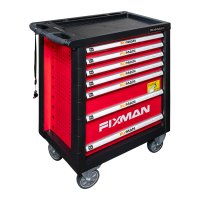 Fixman Classic Line 7-Drawer Roller Cabinet with 133-Piece Mechanics Tool Set (image for) Fixman Classic Line 7-Drawer Roller Cabinet with 133-Piece Mechanics Tool Set