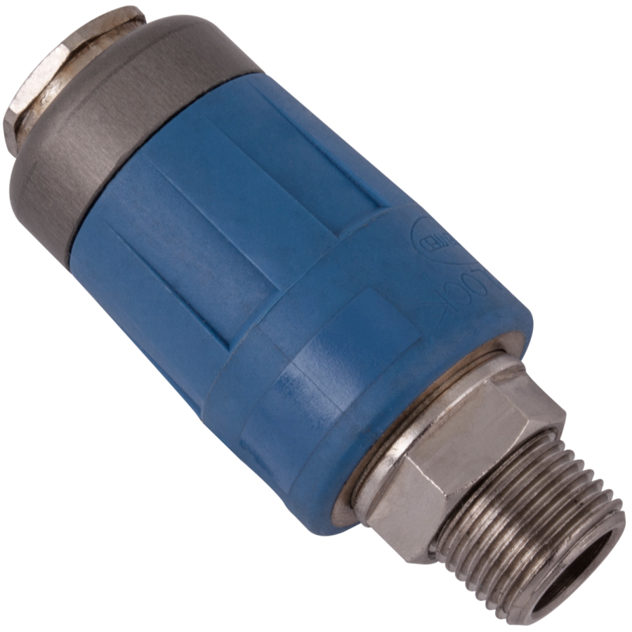 (image for) Safety Quick Coupler 3/8 M Packaged Two Stage Release
