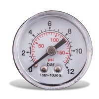 (image for) Pressure Gauge 40mm 1/4' Rear D4014r12