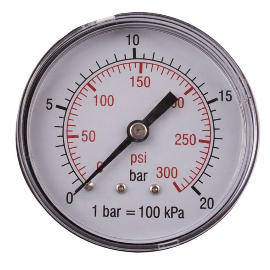 (image for) Pressure Gauge 0-20bar1/4rear 63mm D6314r20