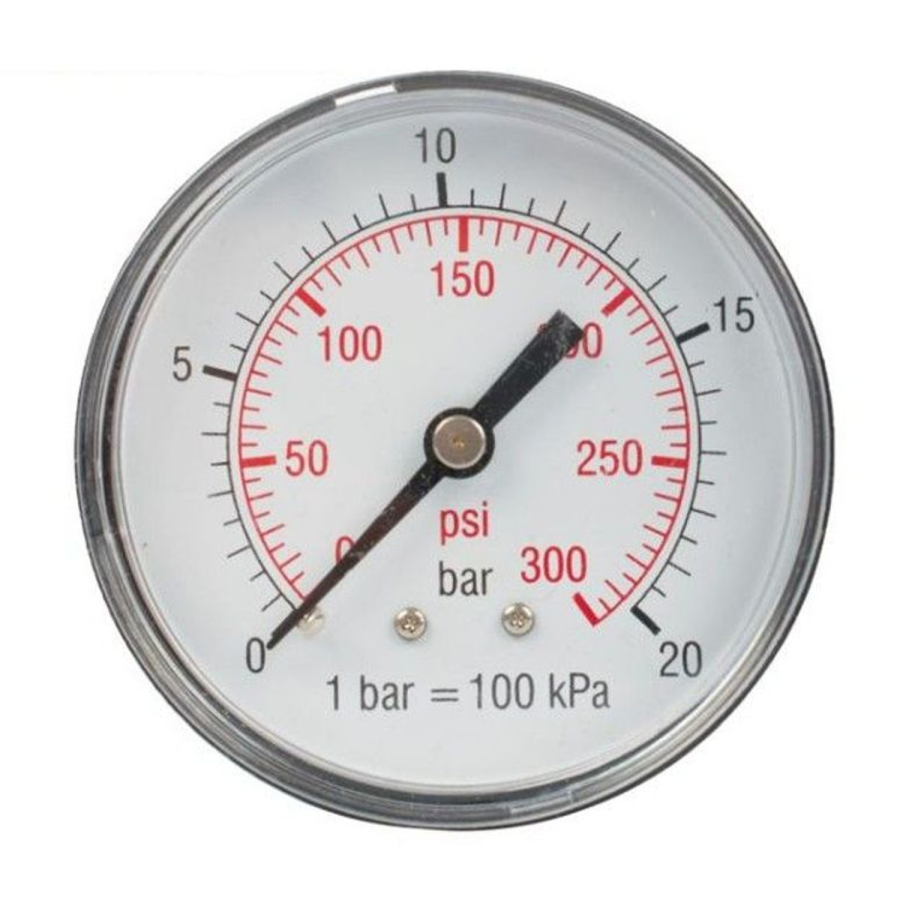 (image for) Pressure Gauge 0-20bar1/4rear 63mm D6314r20 Packaged