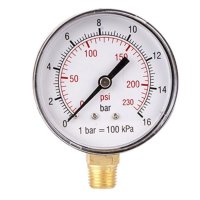 (image for) Pressure Gauge 0-16bar 1/4lower63mm Packaged