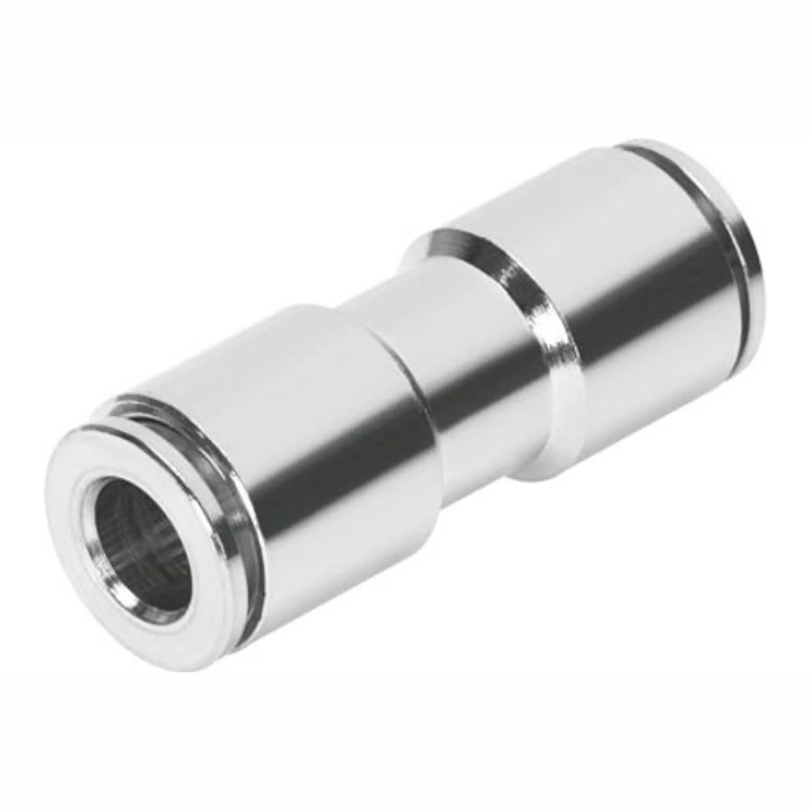 (image for) GAV RM6030-3 PU Nickel Plated Straight Connector 6mm