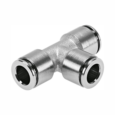 (image for) GAV RM6042-3 PU Nickel Plated T-Connector 6mm