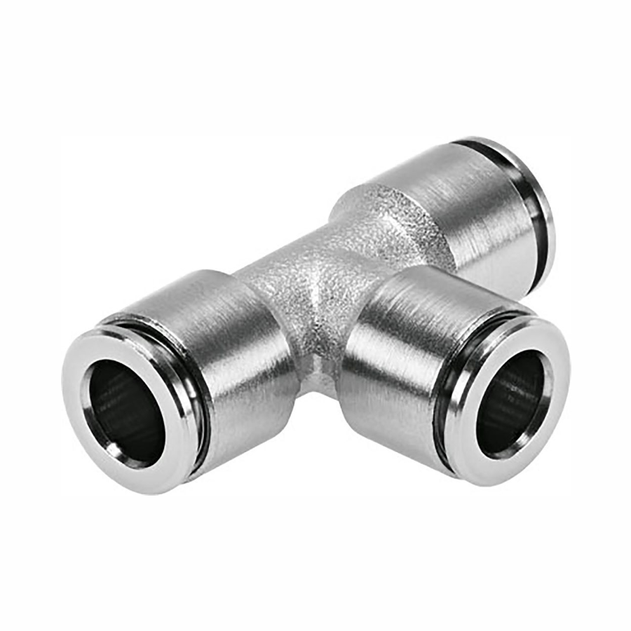 (image for) GAV RM6042-3 PU Nickel Plated T-Connector 6mm