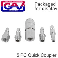 GAV UNI-5AM 5-Piece Quick Coupler Set (image for) GAV UNI-5AM 5-Piece Quick Coupler Set