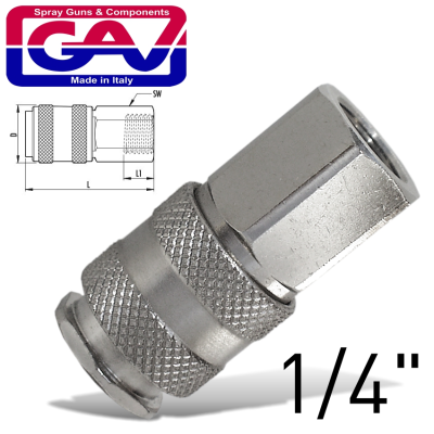 (image for) GAV UNI A1 Universal Quick Coupler 1/4' Female