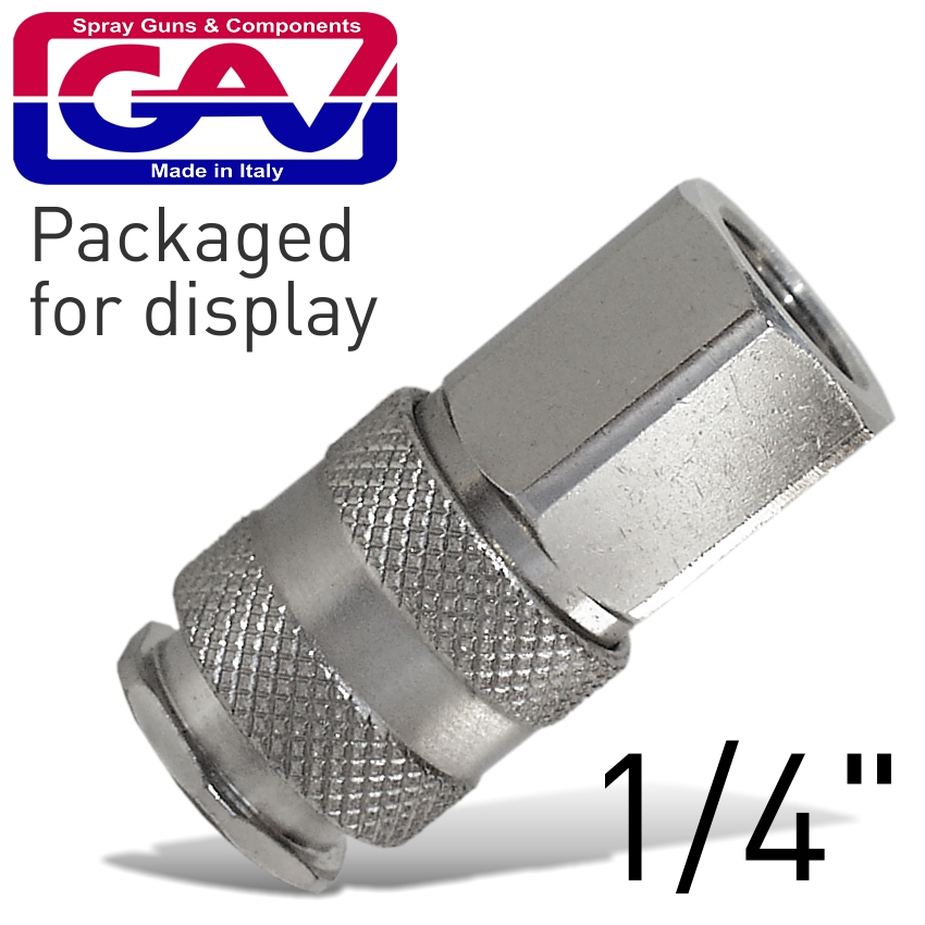 (image for) GAV UNI A1P Universal Quick Coupler 1/4' Female Packaged