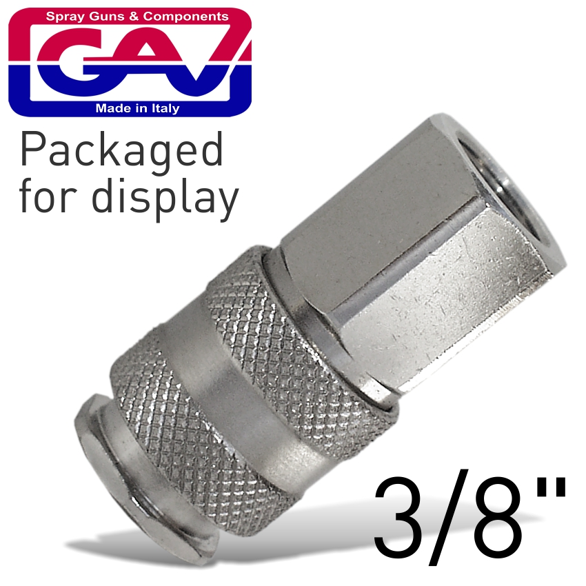 (image for) GAV UNI A2P Universal Quick Coupler 3/8' Female Packaged