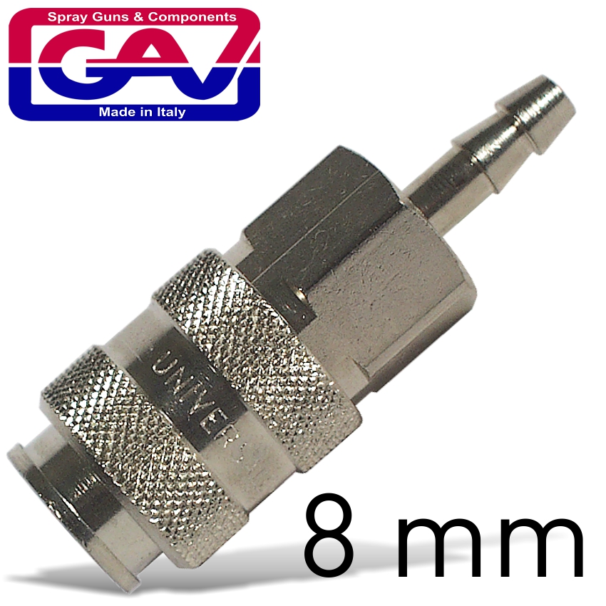 (image for) GAV UNI C2 Universal Quick Coupler 8mm Hose Tail