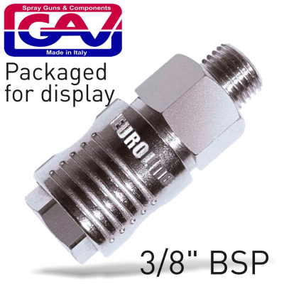 (image for) GAV112-2P Quick Coupler Euroline 3/8' Male Packaged