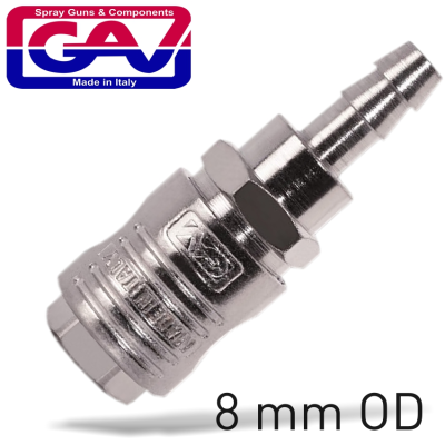 (image for) GAV112C-2 Quick Coupler 8mm Euroline Hose