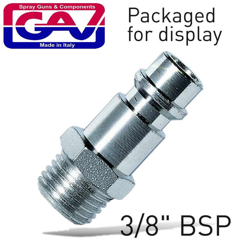 (image for) Coupler Insert 3/8'm 2 Packaged
