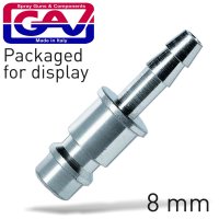 (image for) GAV113C-2P Connector German 8mm Hose 2 Packaged