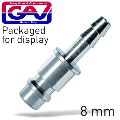 (image for) GAV113C-2P Connector German 8mm Hose 2 Packaged