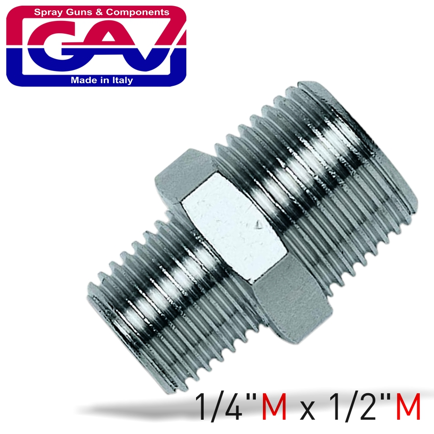 (image for) Taper Reducer Nipple 1/4 X 1/2 M/m