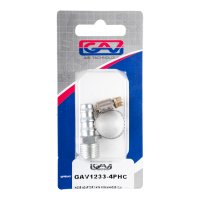 (image for) Hose Adaptor 1/4'm X 8mm+hose Cla
