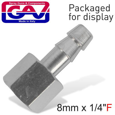 (image for) Hose Adaptor 8mm X 1/4'female Packaged