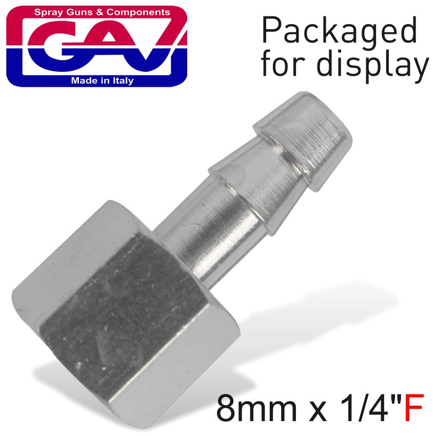 (image for) Hose Adaptor 8mm X 1/4'female Packaged