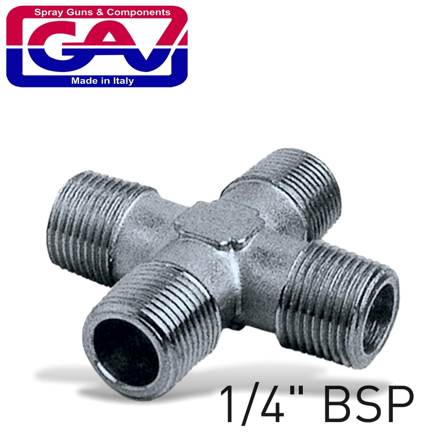 (image for) 4-way Connector 1/4' Mmmm