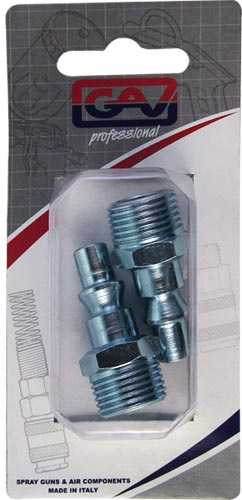 (image for) Quick Coupler Inserts Aro 3/8'm 2 Packaged