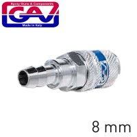 (image for) Hardened Steel Quick Coupler 8mm Hose Tail