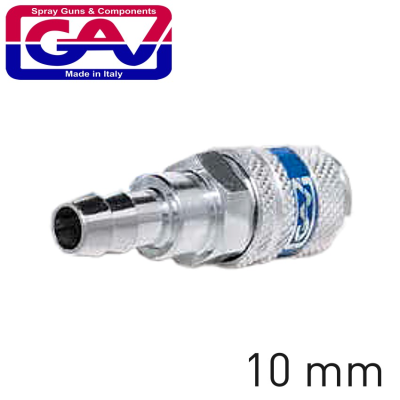 (image for) Hardened Steel Quick Coupler 10mm Hose Tail