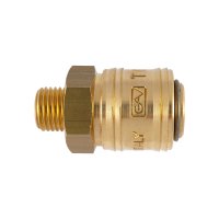 (image for) Brass Male Quick Coupler 1/4'm German