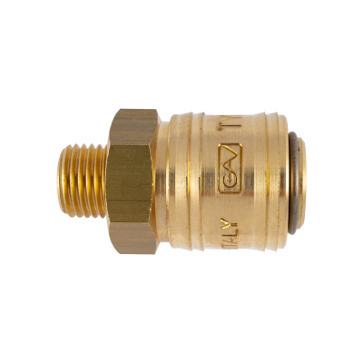 (image for) Brass Male Quick Coupler 1/4'm German