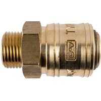 (image for) Brass Male Quick Coupler 3/8'm German
