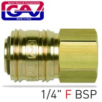 (image for) Brass Quick Coupler 1/4'f German