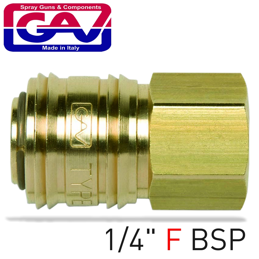 (image for) Brass Quick Coupler 1/4'f German