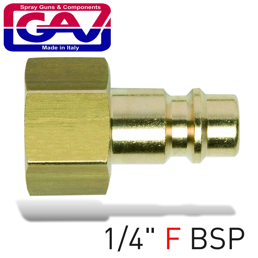 (image for) Brass Connector 1/4'f German