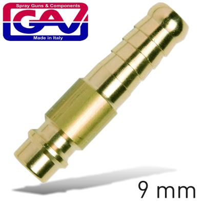 (image for) Brass Connector 9mm Hose German