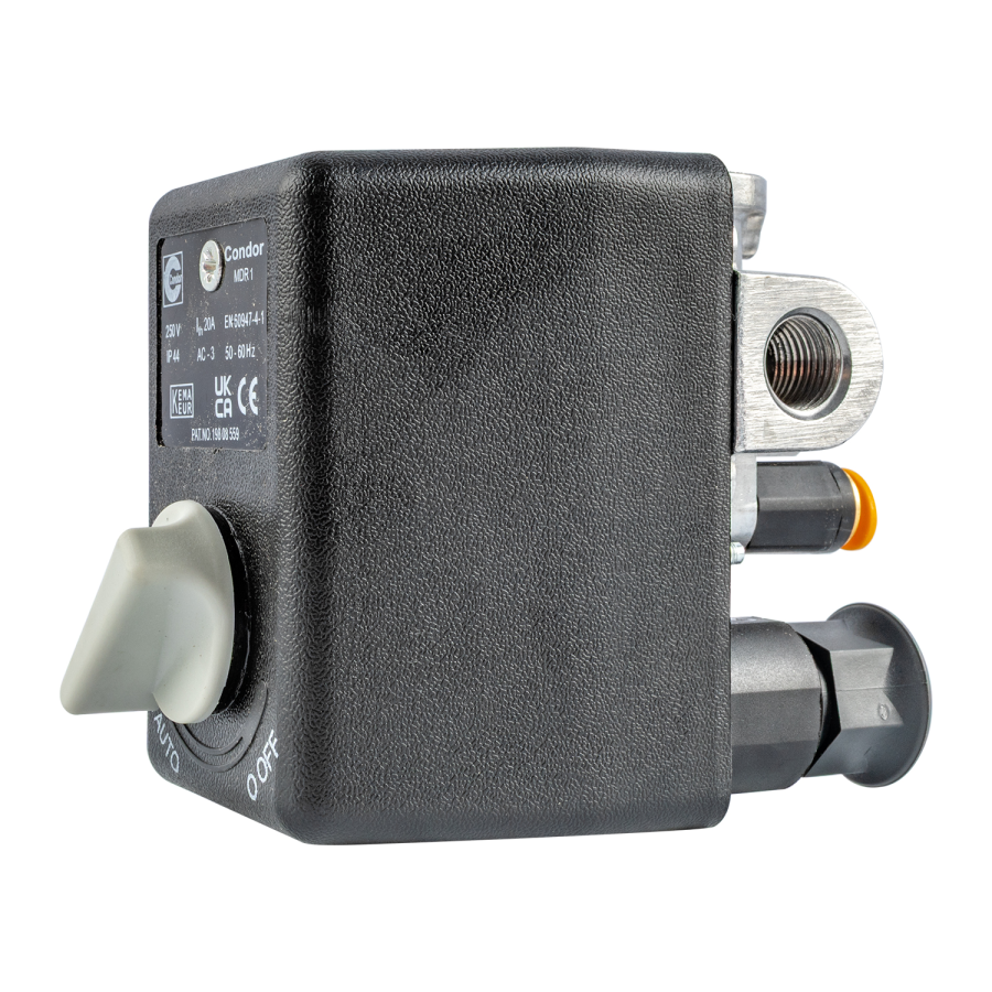 (image for) Condor Pressure Switch 1 Phase 4 Way Red Switch 212140